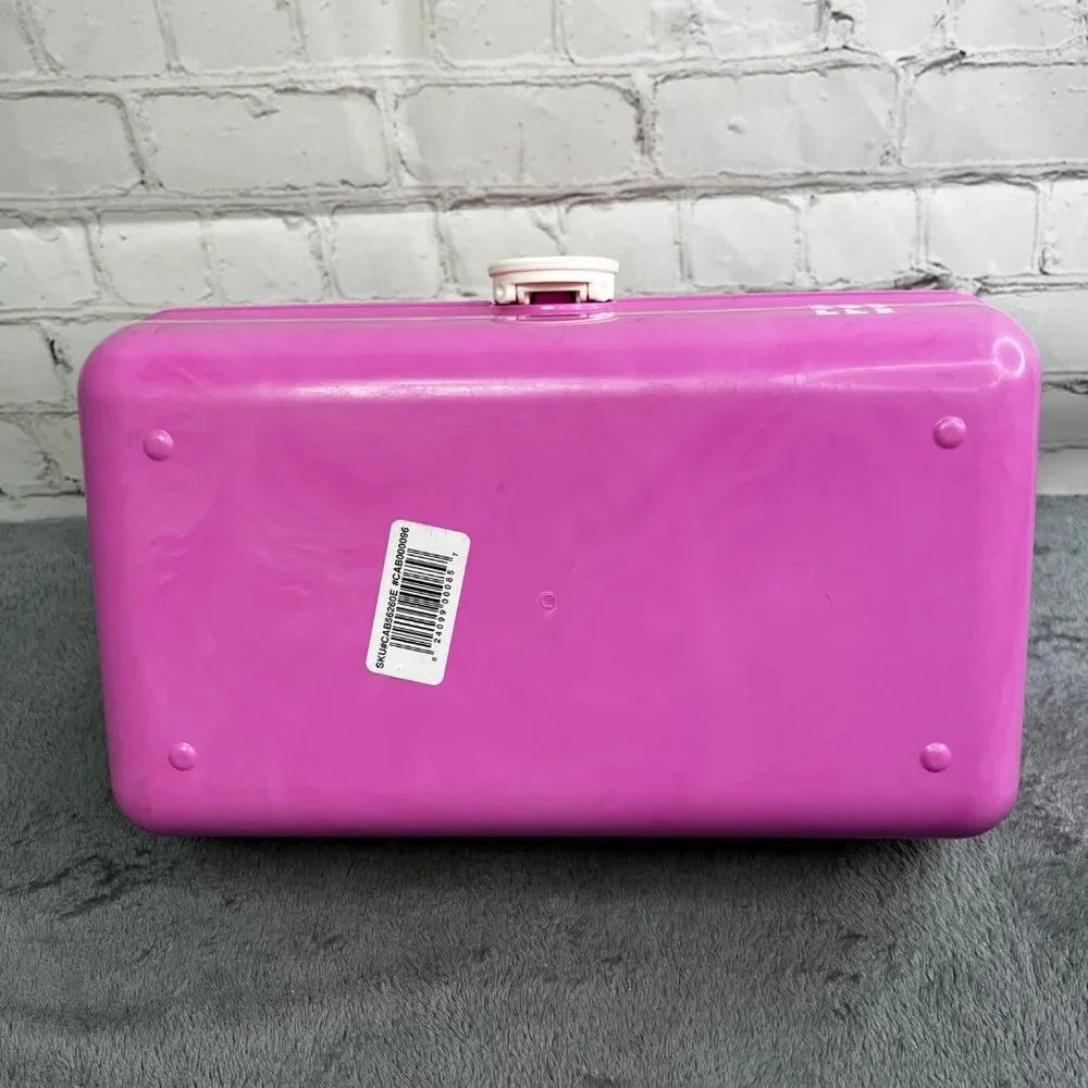 Caboodles Pink Makeup Case Organizer Travel Storage Box On the Go with Mirror